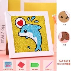 Dimanta mozaīka "Dolphin" 15x15cm cena un informācija | Dimantu mozaīkas | 220.lv