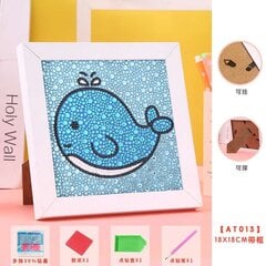 Dimanta mozaīka "Whale" 15x15cm cena un informācija | Dimantu mozaīkas | 220.lv