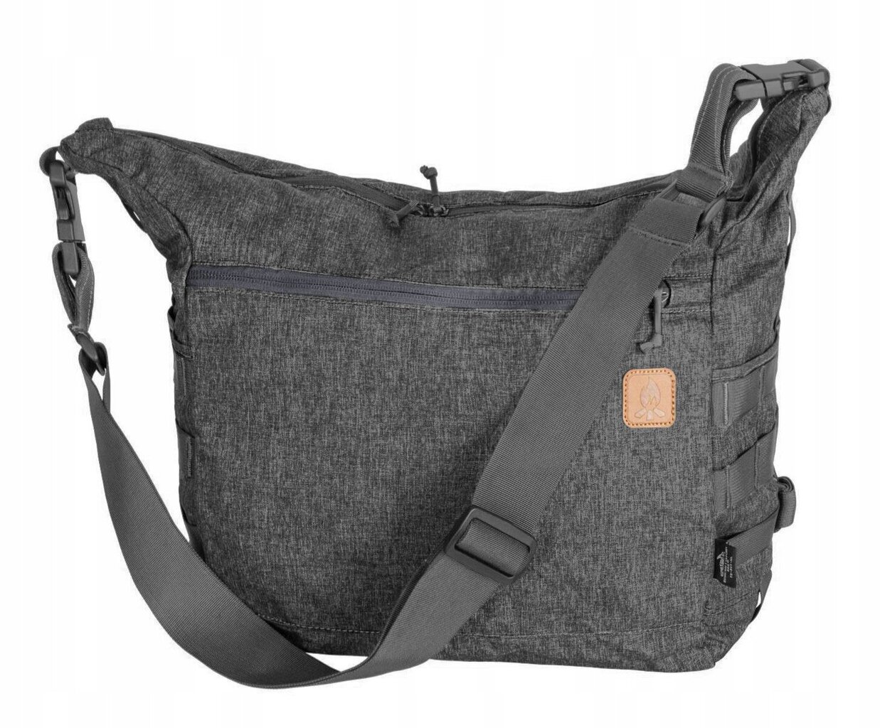 Plecu soma, HELIKON- TEX, Bushcraft Satchel, Pelēks melanžēts, 17 l cena un informācija | Sporta somas un mugursomas | 220.lv