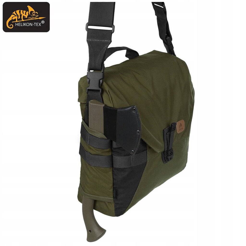 Plecu soma, HELIKON- TEX, BUSHCRAFT HAVERSACK, Olive Green / melns, 8 l cena un informācija | Sporta somas un mugursomas | 220.lv