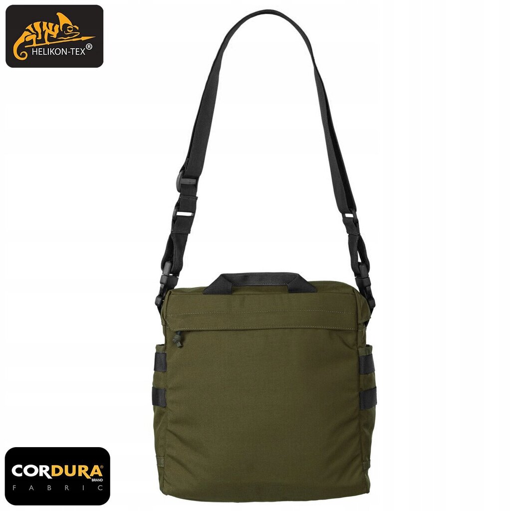 Plecu soma, HELIKON- TEX, BUSHCRAFT HAVERSACK, Olive Green / melns, 8 l cena un informācija | Sporta somas un mugursomas | 220.lv