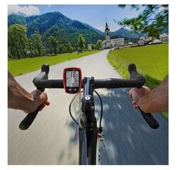 Lewer bezvadu velosipēda mērītājs SPEEDOMETER DISTANCE METER LCD PRO cena un informācija | Citi velo piederumi un aksesuāri | 220.lv