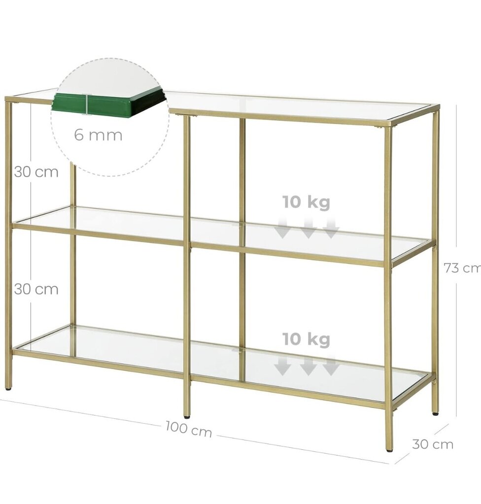 VASAGLE konsoles galds цена и информация | Konsoles galdiņi | 220.lv