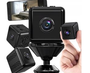 Мини-шпионская камера Small WIFI 4K + кронштейн Lewer цена и информация | Камеры видеонаблюдения | 220.lv