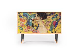 Комод S3 Lady With Fan By Gustav Klimt L 115 cm, орех цена и информация | Комоды | 220.lv