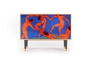 Комод S3 The Dance By Henri Matisse L 115 cm, орех цена и информация | Комоды | 220.lv