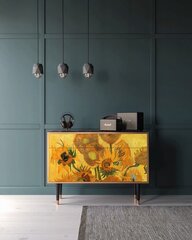 Kumode BS4 Sunflowers By Vincent Van Gogh L 115 cm, rieksts cena un informācija | Kumodes | 220.lv