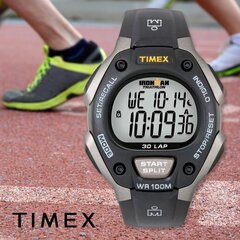 timex t5e901 c30 ironman tradicionālais 30 stundu pilna izmēra vīriešu pulkstenis + kaste TY49678 cena un informācija | Vīriešu pulksteņi | 220.lv