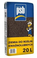 Zemes substrāts skābmīlošiem augiem 20 l PSB cena un informācija | Grunts, zeme, kūdra, komposts | 220.lv