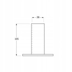 Lietussargu pamatne 38x105x100 mm karsti cinkota cena un informācija | Žogi un piederumi | 220.lv