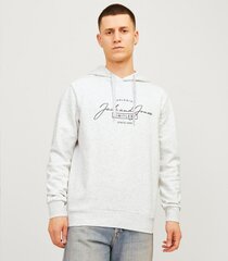 Jack & Jones vīriešu sporta krekls 12256838*03, balts 5715602781893 cena un informācija | Vīriešu krekli | 220.lv