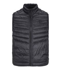 Jack & Jones vīriešu veste 80g 12258457*01, melns 5715603180206 cena un informācija | Vīriešu žaketes | 220.lv