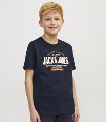 Jack & Jones bērnu T-krekls 12258876*01, tumši zils 5715603774658 cena un informācija | T-krekli sievietēm | 220.lv