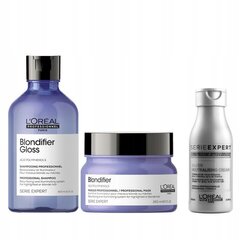 Matu kopšanas komplekts Blondifier Gloss: šampūns, 300 ml + maska, ​​250 ml + kondicionieris, 100 ml цена и информация | Средства для укрепления волос | 220.lv