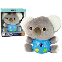 Interaktīva plīša rotaļlieta - koala Lean Toys, pelēka cena un informācija | Rotaļlietas zīdaiņiem | 220.lv