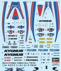 Hasegawa HG20413 - Kygnus Tonen Lola T90-50, 1/24 цена и информация | Конструкторы и кубики | 220.lv