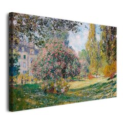 Audekla glezna viesistabas sienas reprodukcija Claude Monet 80x120cm cena un informācija | Gleznas | 220.lv