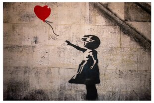 Mūsdienu audekls sienas glezna dzīvojamā istaba Image Banksy 80x120cm cena un informācija | Gleznas | 220.lv