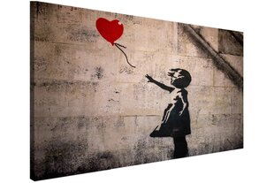 Mūsdienu audekls sienas glezna dzīvojamā istaba Image Banksy 80x120cm cena un informācija | Gleznas | 220.lv