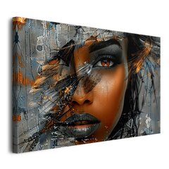 Attēls uz audekla sienas gleznas dzīvojamā istaba sievietes sejas portrets 80x120cm цена и информация | Картины | 220.lv