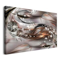 Abstrakts attēls Glamour Diamonds Silver Copper Modern Interjers 80x120 цена и информация | Картины | 220.lv