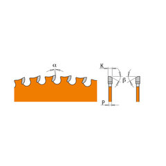 226.580.12 CMT HM zāģa asmens nerūsējošajam tēraudam 305x25.4x80Z / INOX cena un informācija | Zāģi, ripzāģi | 220.lv