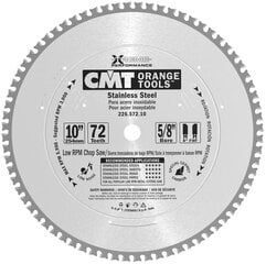 226.572.10 CMT HM zāģa asmens nerūsējošajam tēraudam 254x15.87x72Z / INOX cena un informācija | Zāģi, ripzāģi | 220.lv