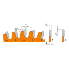 276.250.80M CMT Zāģēšana 250x30x80Z / Kompozītmateriālu plātne / Skaidu plātne / HPL cena un informācija | Zāģi, ripzāģi | 220.lv