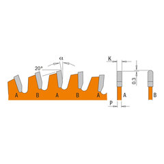 276.210.64M CMT Zāģmateriāli 210x30x64Z / Kompozītmateriālu plātne / Skaidu plātne / HPL cena un informācija | Zāģi, ripzāģi | 220.lv