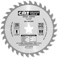 291.190.32FF CMT Koka zāģis 190x20FFx32Z / universāla griešana / FESTOOL PRECISIO cena un informācija | Zāģi, ripzāģi | 220.lv