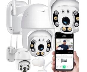 Умная вращающаяся камера наблюдения WIFI FULL HD 2MP 1080p, IP66 цена и информация | Камеры видеонаблюдения | 220.lv