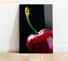 Stikla Bilde ķiršu augļi virtuvē 60x90 cm цена и информация | Детали интерьера | 220.lv