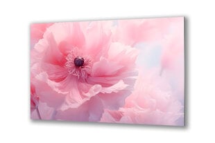 Stikla Bilde lieli rozā pasteļziedu ziedi 90x60 cm цена и информация | Детали интерьера | 220.lv