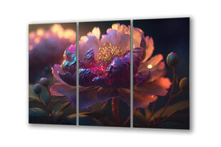 Stikla Bilde lieli violetie ziedi 150x95 cm цена и информация | Детали интерьера | 220.lv