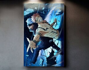 Stikla Bilde karotājs anime cīņa manga 60x90 cm cena un informācija | Interjera priekšmeti | 220.lv