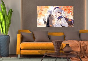 Stikla Bilde anime pastaigu pāris rudens manga 130x83 cm цена и информация | Детали интерьера | 220.lv