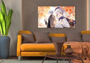 Stikla Bilde anime pastaigu pāris rudens manga 36x23 cm цена и информация | Детали интерьера | 220.lv