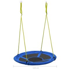 Šūpoles vidaXL, zilas, 110 cm, 100 kg цена и информация | Детские качели | 220.lv