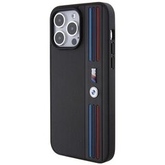 BMW BMHCP15L22PPMK iPhone 15 Pro 6.1" czarny|black Tricolor M Collection цена и информация | Чехлы для телефонов | 220.lv