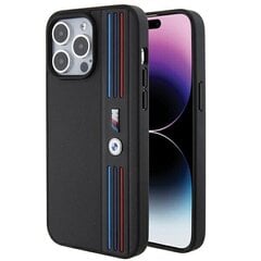 BMW BMHCP15L22PPMK iPhone 15 Pro 6.1" czarny|black Tricolor M Collection цена и информация | Чехлы для телефонов | 220.lv