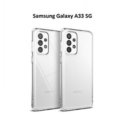 Ultra Slim aizmugurējais korpuss, Samsung Galaxy A33 5G, caurspīdīgs cena un informācija | Telefonu vāciņi, maciņi | 220.lv