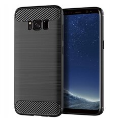 Carbon vāciņš priekš Samsung Galaxy S8 Plus, melns cena un informācija | Telefonu vāciņi, maciņi | 220.lv