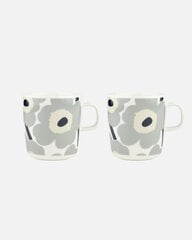 Marimekko чашка Oiva/Unikko, 400 мл, 2 шт. цена и информация | Стаканы, фужеры, кувшины | 220.lv