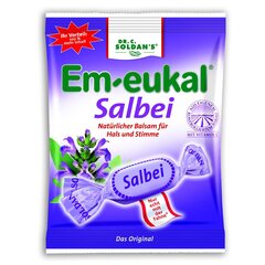 Em-eukal® Пастилки со вкусом шалфея с витамином С и подсластителями, 75г цена и информация | Сладости | 220.lv