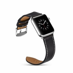 Riff Apple iWatch 42 /44 /45 /49 mm, melna cena un informācija | Viedpulksteņu un viedo aproču aksesuāri | 220.lv