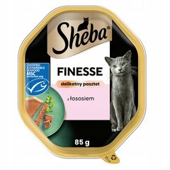 Sheba Finesse mitrā barība kaķiem ar laša pastēti, 22 x 85 g цена и информация | Консервы для котов | 220.lv