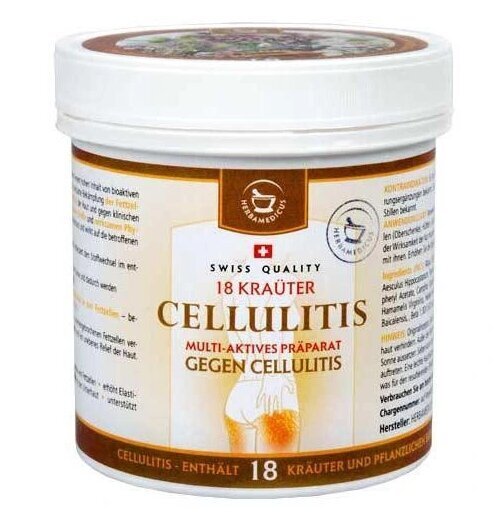 Celulīta gēls Herbamedicus Cellulitis, 500 ml цена и информация | Ķermeņa krēmi, losjoni | 220.lv