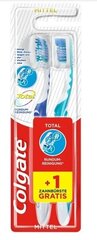 Colgate vidējās zobu birstes, 2 gab. cena un informācija | Zobu pastas, birstes | 220.lv