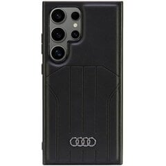 Audi Synthetic Leather MagSafe S24 Ultra S928 czarny|black hardcase AU-TPUPCMS24U-Q5|D1-BK цена и информация | Чехлы для телефонов | 220.lv