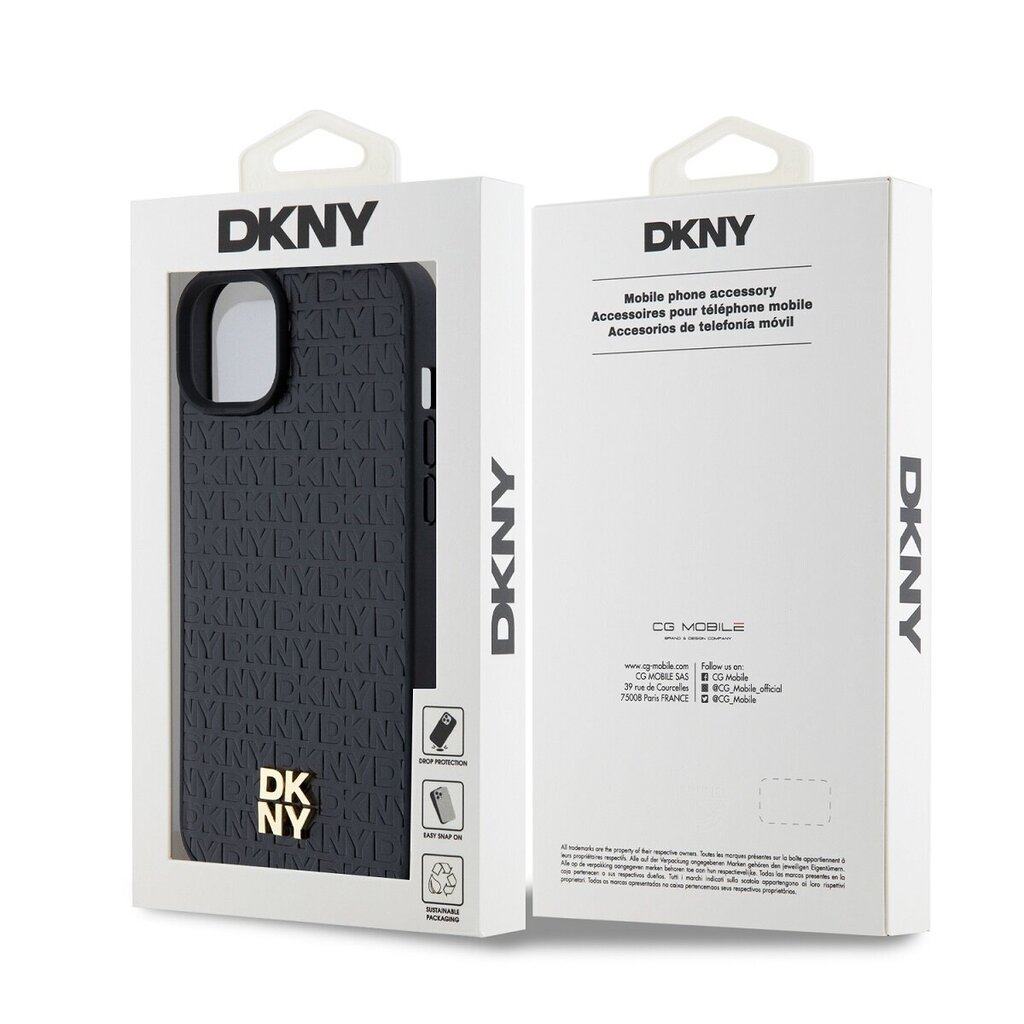 DKNY Leather Stack Logo Mag Case cena un informācija | Telefonu vāciņi, maciņi | 220.lv